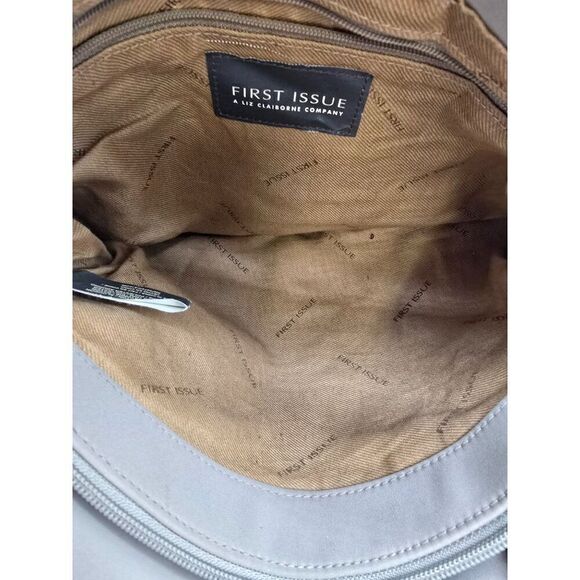 First Look Beige Crochet Tote Bag With Handles & Detachable Strap By First Issue - Picture 6 of 8